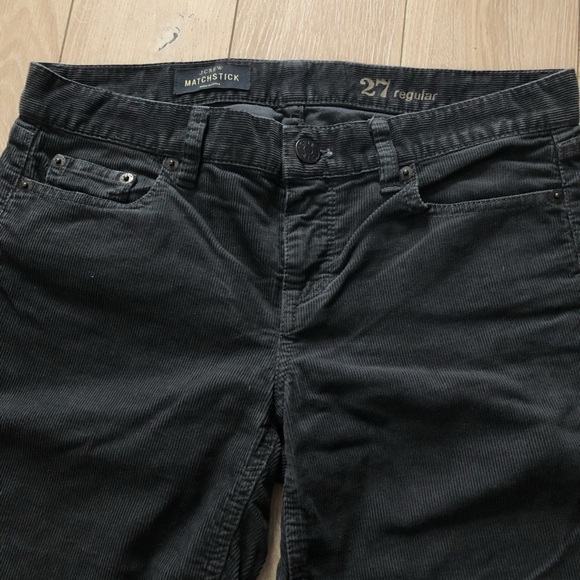 J. Crew Matchstick Corduroy Pants in Dark Grey Size 27 - Picture 5 of 11